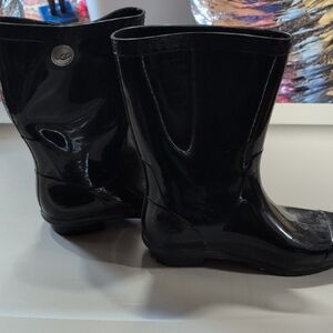UGG Women's Black Rain Boots